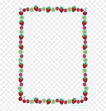 Fruit Border Clipart - Christmas Lights Border Vector