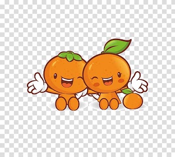 Fruit Cartoon Orange , Orange Doll transparent background PNG clipart