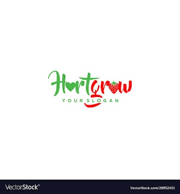 Fruit farm logo design vector image