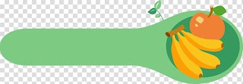 Fruit Food , Green cute cartoon spoon fruit transparent background PNG clipart