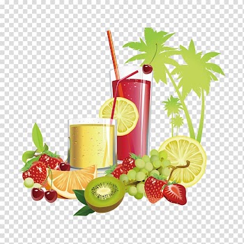 Fruit juices with fruits illustration, Smoothie Recipe Book: 150 Smoothie Recipes Including Smoothies for Weight Loss and Smoothies for Optimum Health Juice Health shake Detoxification, Fruits and juices transparent background PNG clipart