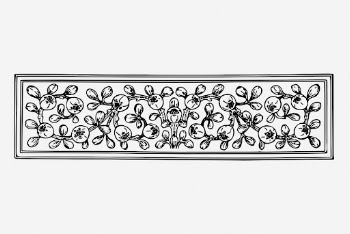 Fruit ornament divider, vintage decorative | Free Photo - rawpixel