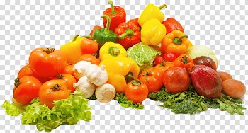 Fruit P, red tomatoes and yellow bell peppers transparent background PNG clipart