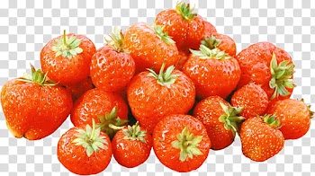 Fruit P, strawberry fruits transparent background PNG clipart