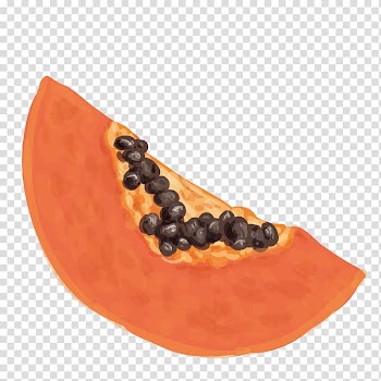 Fruit Papaya, hand painted papaya transparent background PNG clipart