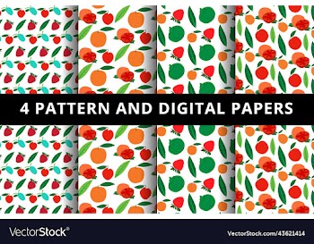 fruit pattern and digital paper