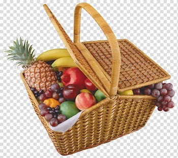 Fruit Picnic Baskets , Basket transparent background PNG clipart