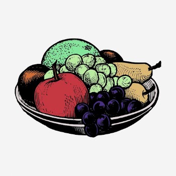Fruit platter clipart, still life | Free Photo - rawpixel