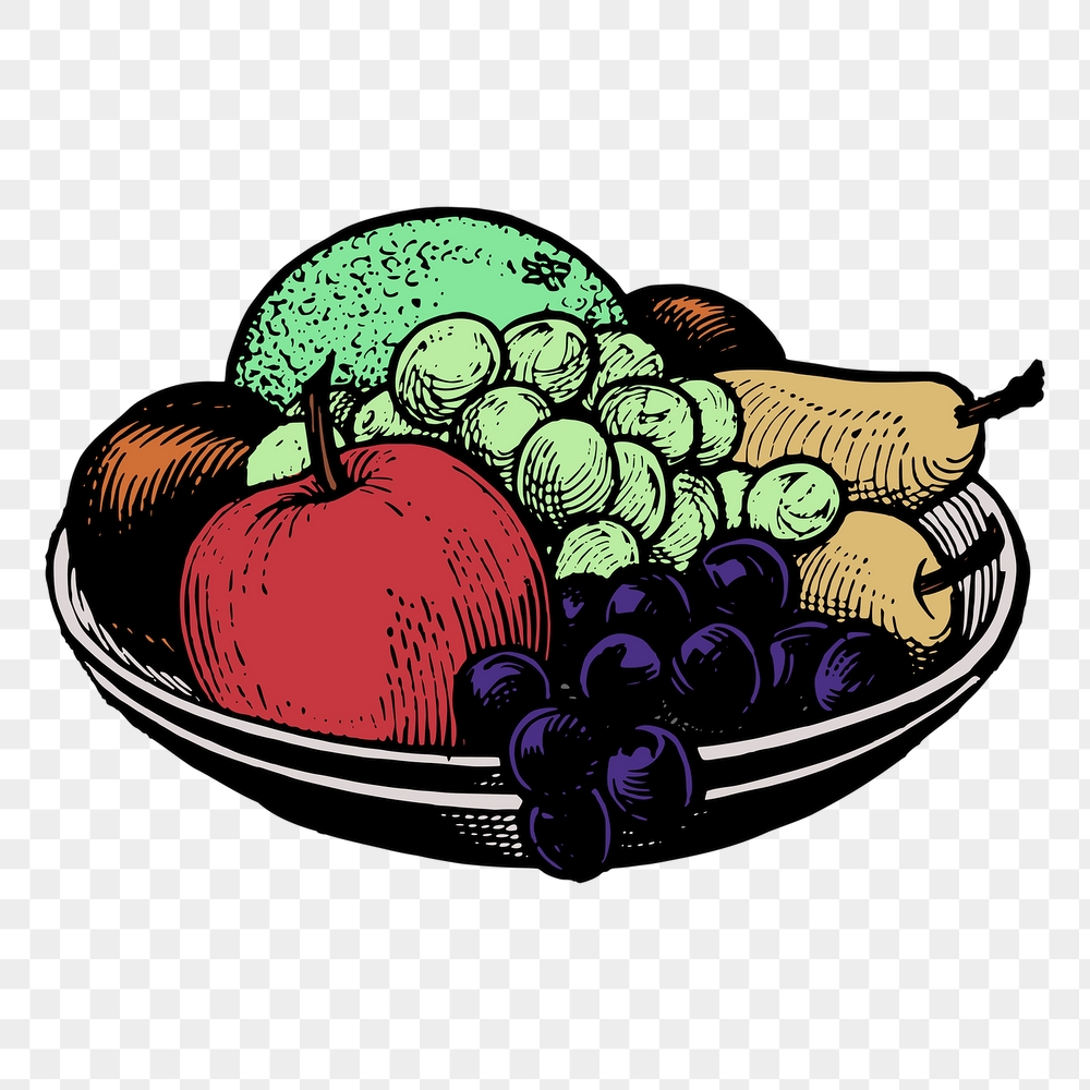 Fruit platter png sticker, still | Free PNG - rawpixel