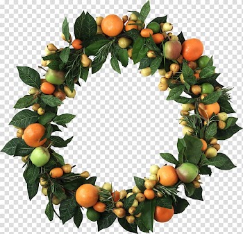Fruit salad Wreath Gelatin dessert Garland, wreath transparent background PNG clipart