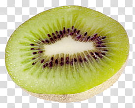 Fruit, sliced kiwi fruit transparent background PNG clipart