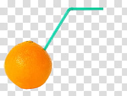 Fruit , straw inside orange fruit transparent background PNG clipart