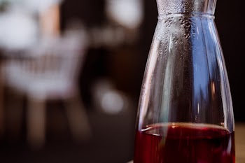 Fruit tea in a glass tea pot 2