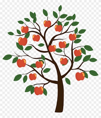 Fruit Tree Euclidean Vector - Tree With Apple Vector