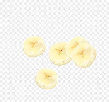 Fruit - Vector light yellow banana slices banana dry 