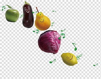 Fruit Vegetable Auglis, Singing fruit and vegetables transparent background PNG clipart