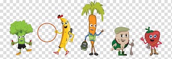 Fruit Vegetable Character Cartoon, vegetable transparent background PNG clipart