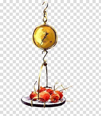 Fruit Watercolor painting Cherry, Hand-painted watercolor cherry transparent background PNG clipart