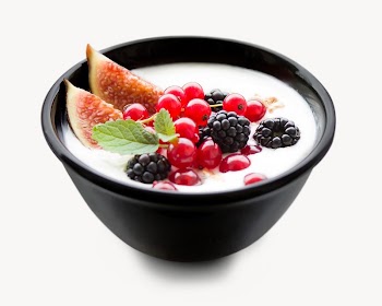Fruit yogurt isolated on off white | Free Photo - rawpixel