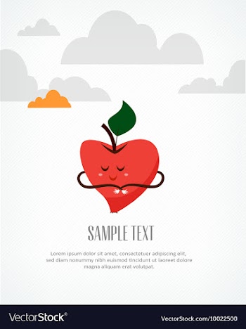 Fruits and apple vector image