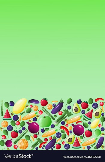 fruits and vegetables background