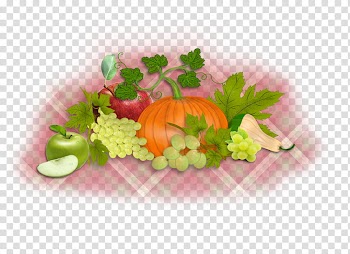 Fruits, assorted-color squash and apple fruits transparent background PNG clipart