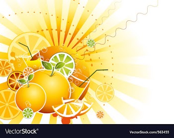 Fruits background vector image
