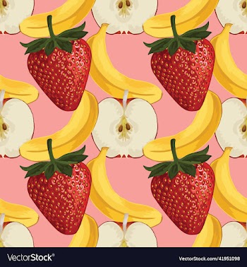 fruits drawing seamless background