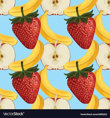 fruits drawing seamless background