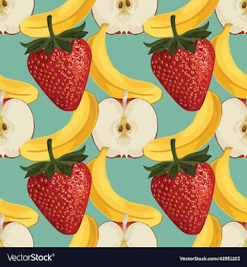 fruits drawing seamless background