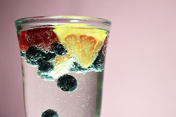 Fruits In Clear Glass