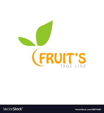 Fruits logo vector image