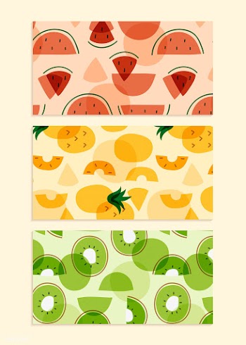 Fruits Memphis style pattern | Free stock vector - 845260