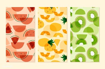 Fruits Memphis style pattern | Free stock vector - 845276