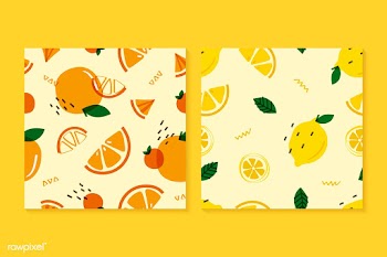 Fruits Memphis style pattern | Free stock vector - 845282