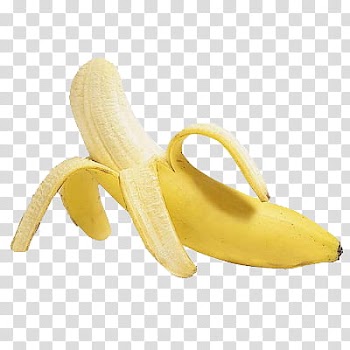 Fruits, peeled banana fruit transparent background PNG clipart