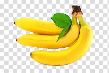 Fruits, ripe bananas transparent background PNG clipart