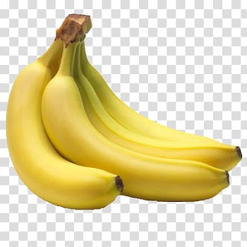 Fruits, ripe bananas transparent background PNG clipart