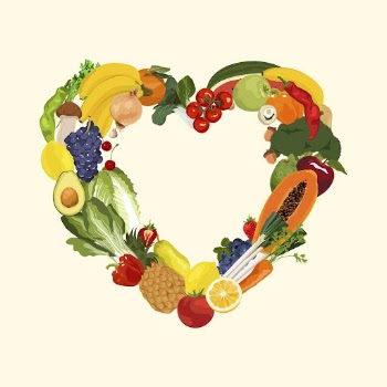 Fruits & vegetables frame, heart | Free Photo Illustration - rawpixel
