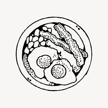 Fry up clipart, drawing illustration | Free Vector Illustration - rawpixel