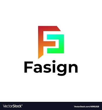 fs letter minimal logo design