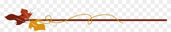 Ftestickers Divider Trim Autumn Fall - Fall Leaves Border Clip Art