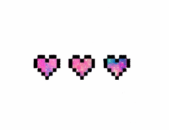 Ftestickers Heart Galaxy Glitter Sparkle Cute Girly - Alien Pixel ...