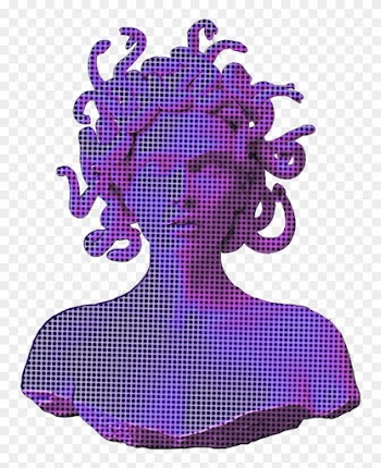 Ftestickers Sculpture Vaporwave Aesthetic Holographic - Sculpture Vaporwave