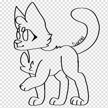 Fu Feline Lines, white cat illustration transparent background PNG clipart