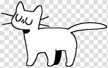 Fu lines, white cat illustration transparent background PNG clipart