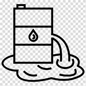 Fuel, oil barrel, oil spill, oil waste, water pollution icon