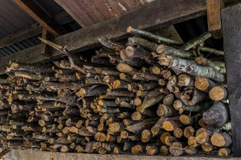 Fuel wood stack. Free public | Free Photo - rawpixel