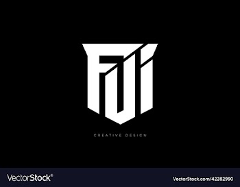 fui letter branding shield design logo