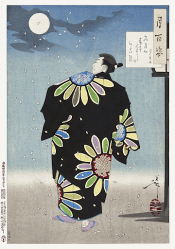 Fukami Jikyu in moonlight (1887) | Free Photo Illustration - rawpixel